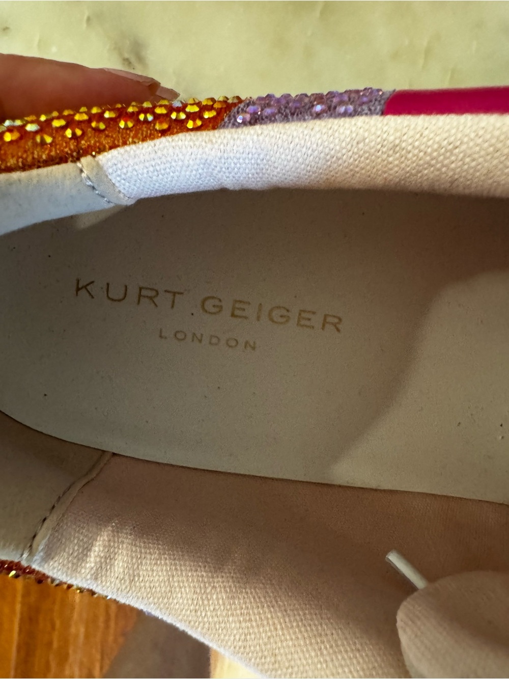 Kurt Geiger Rainbow Bling Lane Sneakers - EUC - Picture 12 of 13